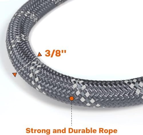 Taglory Rope Dog Leash for Small Medium Dogs, 6 FT Padded Handle - Image 3