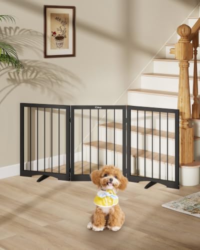 Free Standing Dog Gate Indoor, Foldable Dog Gate by Cideny