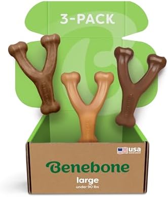 Benebone Wishbone Dog Chew Toy for Aggressive Chewers by Benebone