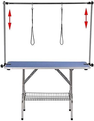 36" Pet Dog Grooming Table, Foldable Stainless Steel Frame Pet Drying Grooming - Image 5