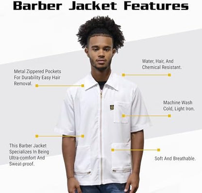 King Midas Professional Barber Jacket - Image 3