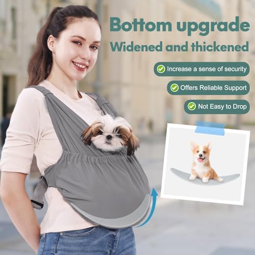 Supet Dog Sling Carrier for Small Pet, Adjustable Hands Free Front Backpack - Image 2