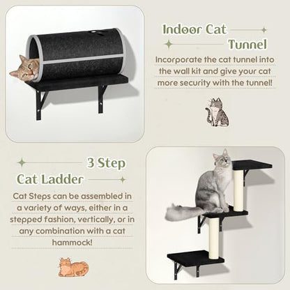 14-in-1 Cat Wall Shelves, Wall Mounted Cat Shelves, Space Saving - Image 4