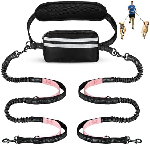 Hands Free Dog Leash for Two Dogs Walking by Yicostar