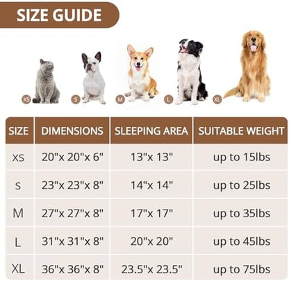 JOLLYVOGUE Calming Dog Bed Medium Size Dog, Anti-Anxiety Donut Medium Pet Bed - Image 3