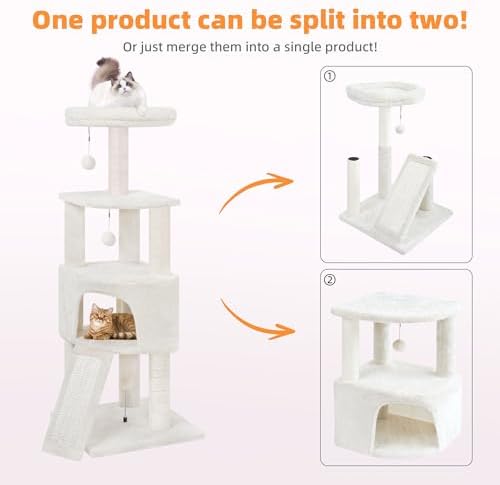 HUITREE 45in Cat Tree Tower - Image 2