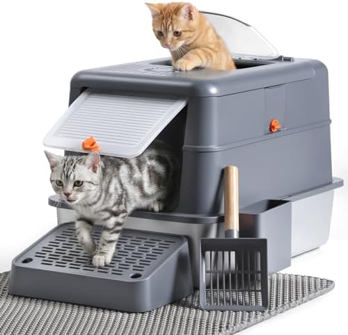 Stainless Steel Litter Box by Unknown