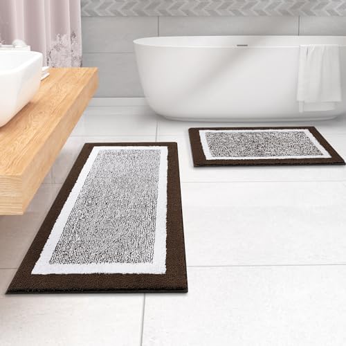 OLANLY Bathroom Runner Rugs 47x24, Long Bath Mats - Image 7