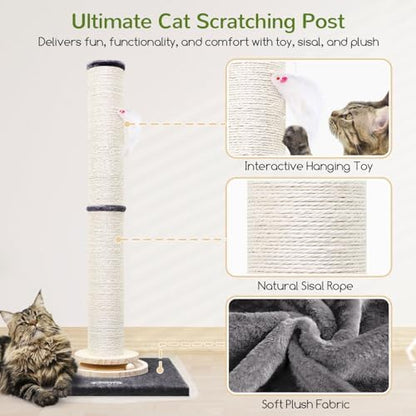 Globlazer 35in Tall 3.9-in Thick Cat Scratching Post - Image 5