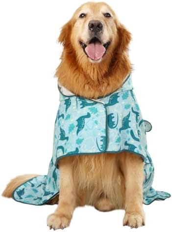 HDE Hooded Dog Bathrobe Quick Dry Towel Wrap - Image 4