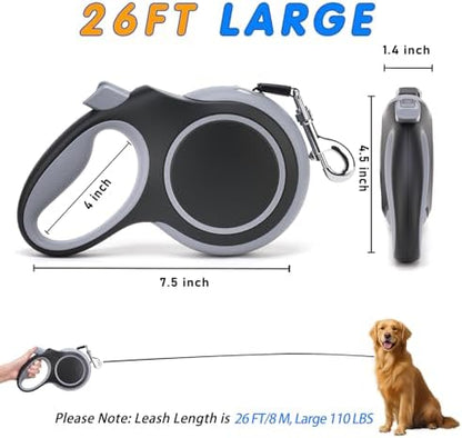 Retractable Dog Leash 26 FT Tape - Image 2