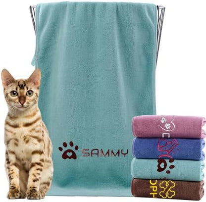xrlsg Personalized Cat Towel Custom Towel by XRLSG