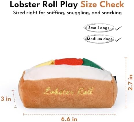 CHEWFFON Lobster Roll Snuffle Dog Toy, Interactive Nose Work Puzzle - Image 4