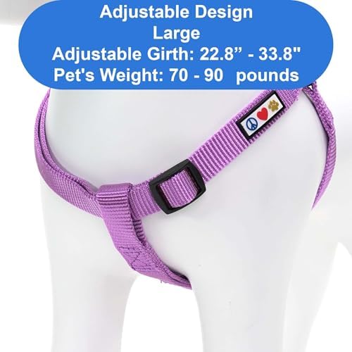 Pawtitas Solid Step-in Dog Harness – Adjustable No-Pull Vest - Image 3