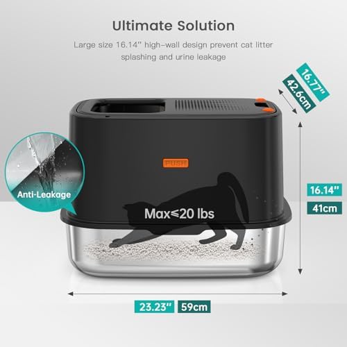 XL Stainless Steel Cat Litter Box - Image 2