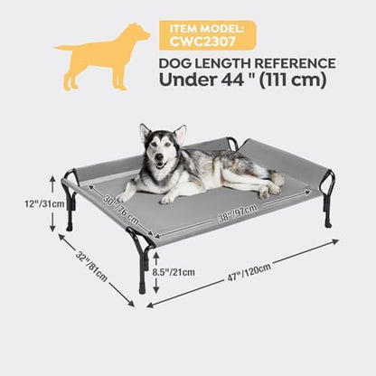 Veehoo Cooling Elevated Dog Bed, Raised Dog Cot - Image 3