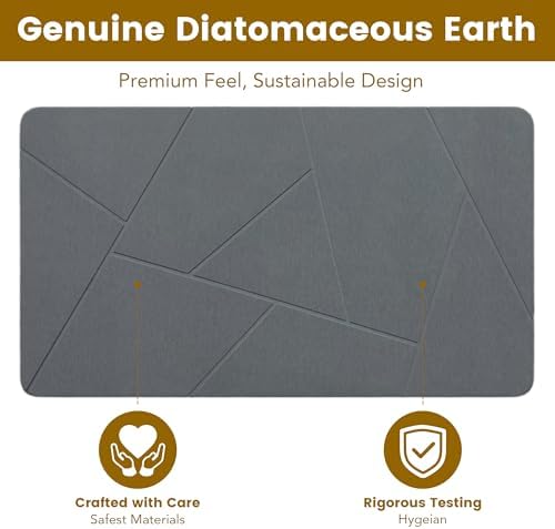 Extra Large Stone Bath Mat, Super Absorbent Diatomite Stone Mats - Image 5