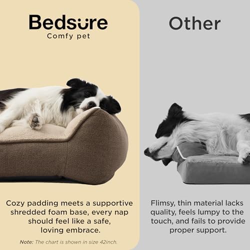 Bedsure SupportMax® Extra Thick Orthopedic Dog Bed Medium Size Dog - Image 3