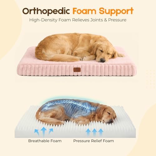 Orthopedic Dog Bed for Medium Dog, Waterproof Washable Pet Bed for Crate - Image 4