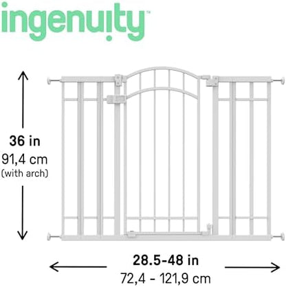 Ingenuity Decorative Extra Tall Baby Gate & Dog Gate, 28.5"-48" Wide, Hardware - Image 4