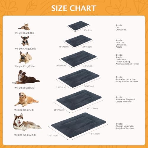 Reversible Dog Bed Mat with Plush and Corn Velvet, Soft Warm Pet Cushion - Image 3