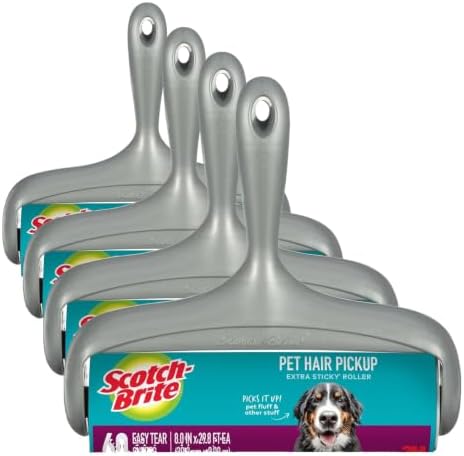 Scotch-Brite Lint Roller, Pet Hair Pickup, Extra Sticky, Large | by Scotch-Brite