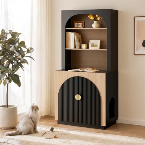 Amunrbrek Tall Cat Litter Box Enclosure by Amunrbrek