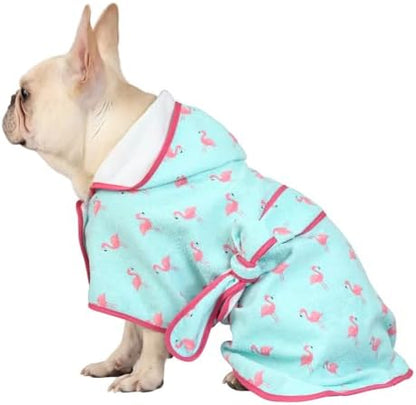 HDE Hooded Dog Bathrobe Quick Dry Towel Wrap by HDE