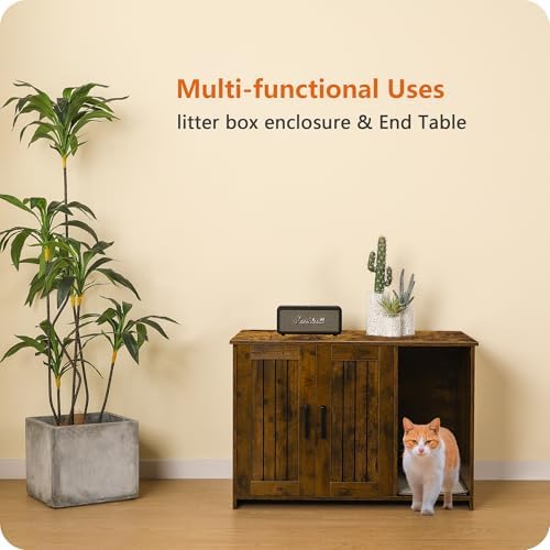 Dwanton Cat Litter Box Enclosure, - Image 2