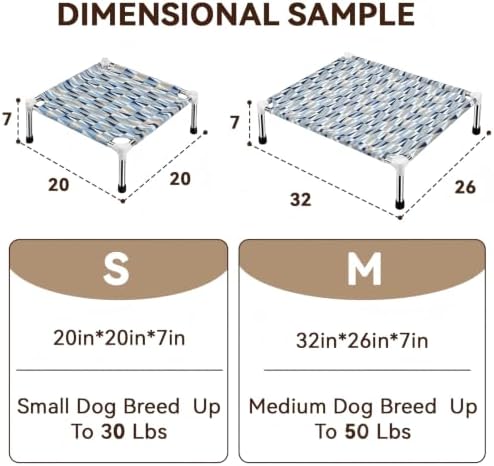 Raised Elevated Dog Bed, Lifted Cooling Stainless Steel Pet Dog Cot - Image 3