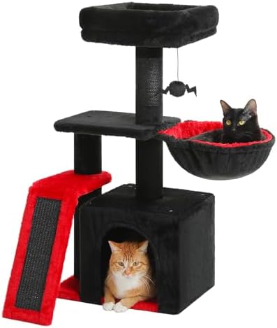 PETEPELA Cactus Cat Tree for Kittens & Small Cats, 32in Cat Tower by PETEPELA