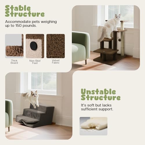 4-Step Pet Steps for Cats/Dogs, Cat Stairs - Image 5