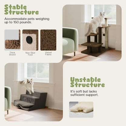4-Step Pet Steps for Cats/Dogs, Cat Stairs - Image 5