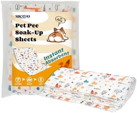 MICOOYO Instant Super Absorbent Sheets & Pet Urine by MICOOYO