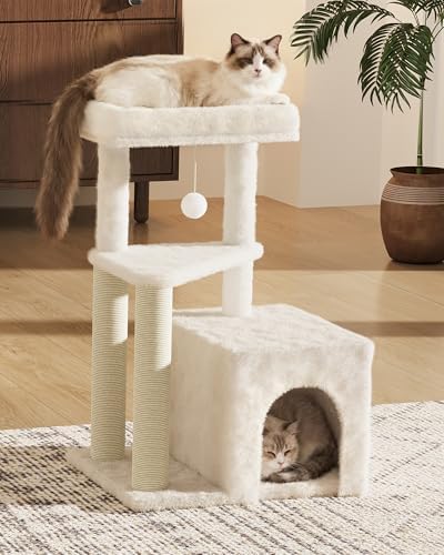 Cat Tree Tower for Indoor Cats, 33 Inches Multi-Level Cat Condo - Image 2