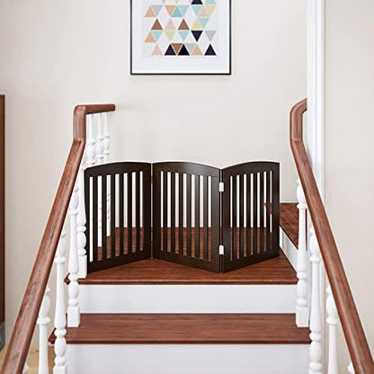 PAWLAND Wooden Freestanding Foldable Pet Gate - Image 6