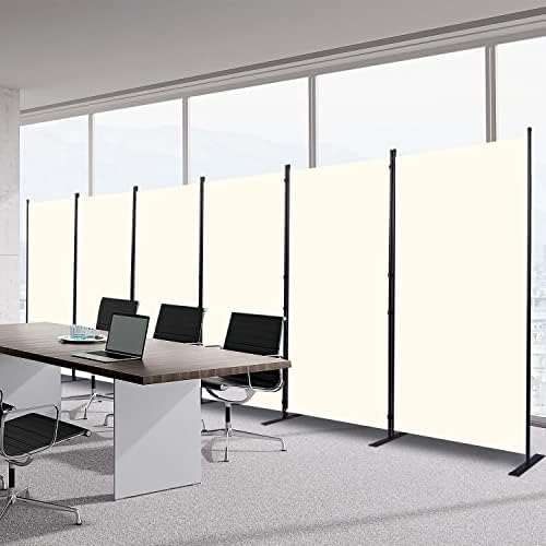 Room Divider 6 Panel-204''Wide, 6FT Room Dividers and Folding Privacy Screen by HOMSCREENER