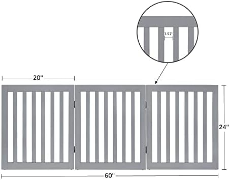 unipaws 24”H Free Standing Pet Gate - Image 4