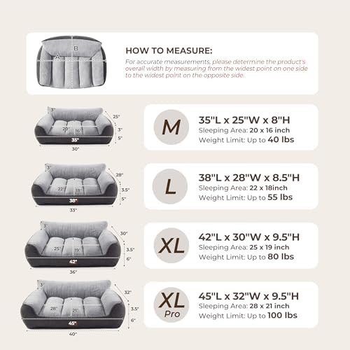 XL Pro Extra Thick Orthopedic Bolster Dog Bed - Image 4