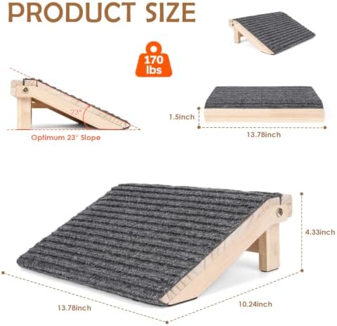 Foldable Wooden Dog Stairs, Slope - Image 6