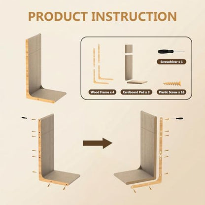 SMARTBEAN 3-Pack Cardboard Cat Scratcher - Image 6