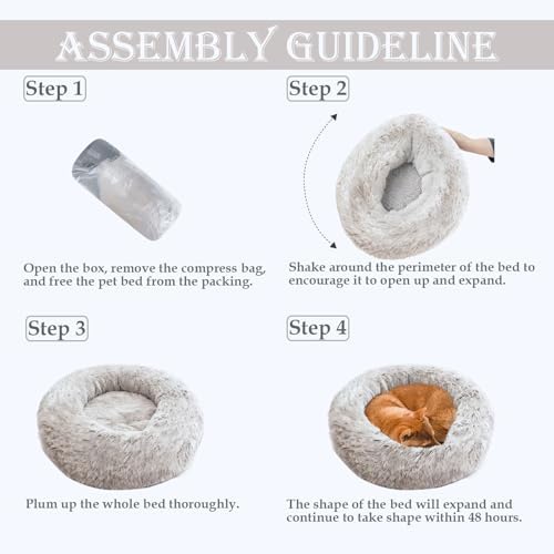 Washable Calming Dog & Cat Bed for Ultra Large Small Medium Size Pet - Image 5