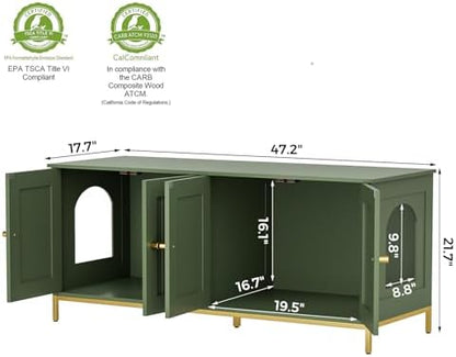 Homhedy 47.2" L Cat Litter Box Enclosure - Image 5