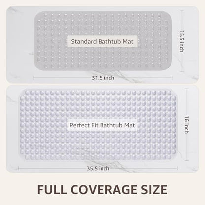 OTHWAY Bath Tub Shower Mat Non Slip, Bathtub Floor Liner Mats - Image 4