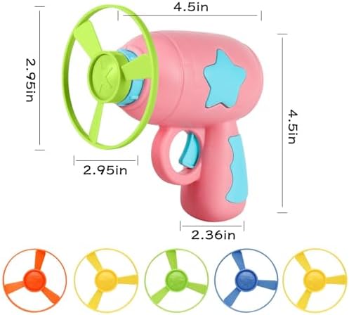 Andiker Cat Fetch Toy, Interactive Kitten Flying Disc Launcher Toy - Image 2