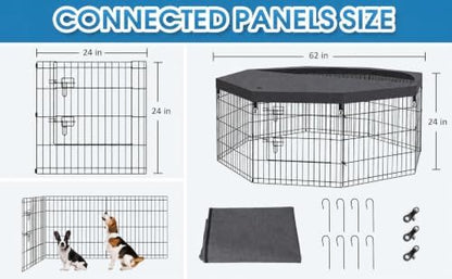 Artmeer 24-Inch Dog Playpen - Image 2