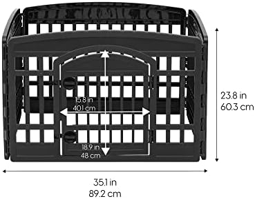 IRIS USA 4-Panel Dog Playpen, Pet Enclosure - Image 5