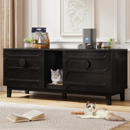 ONBRILL 59" Cat Litter Box Enclosure by ONBRILL