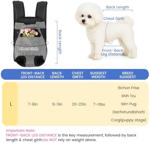 Mosago Dog Backpack Carrier, Front Chest Carrier - Image 2