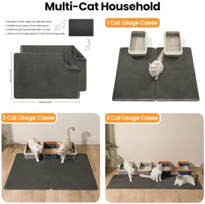 Cat Litter Mats, Upgraded Litter Trap Mat - Image 6